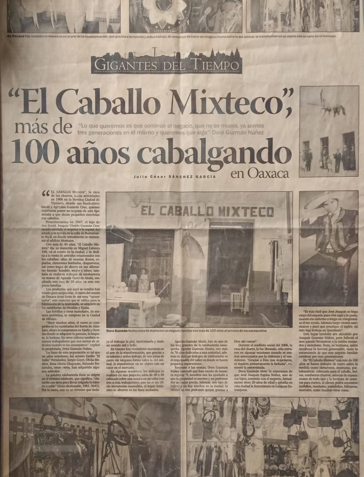 Reportaje El Caballo Mixteco Tradición Talabartera
